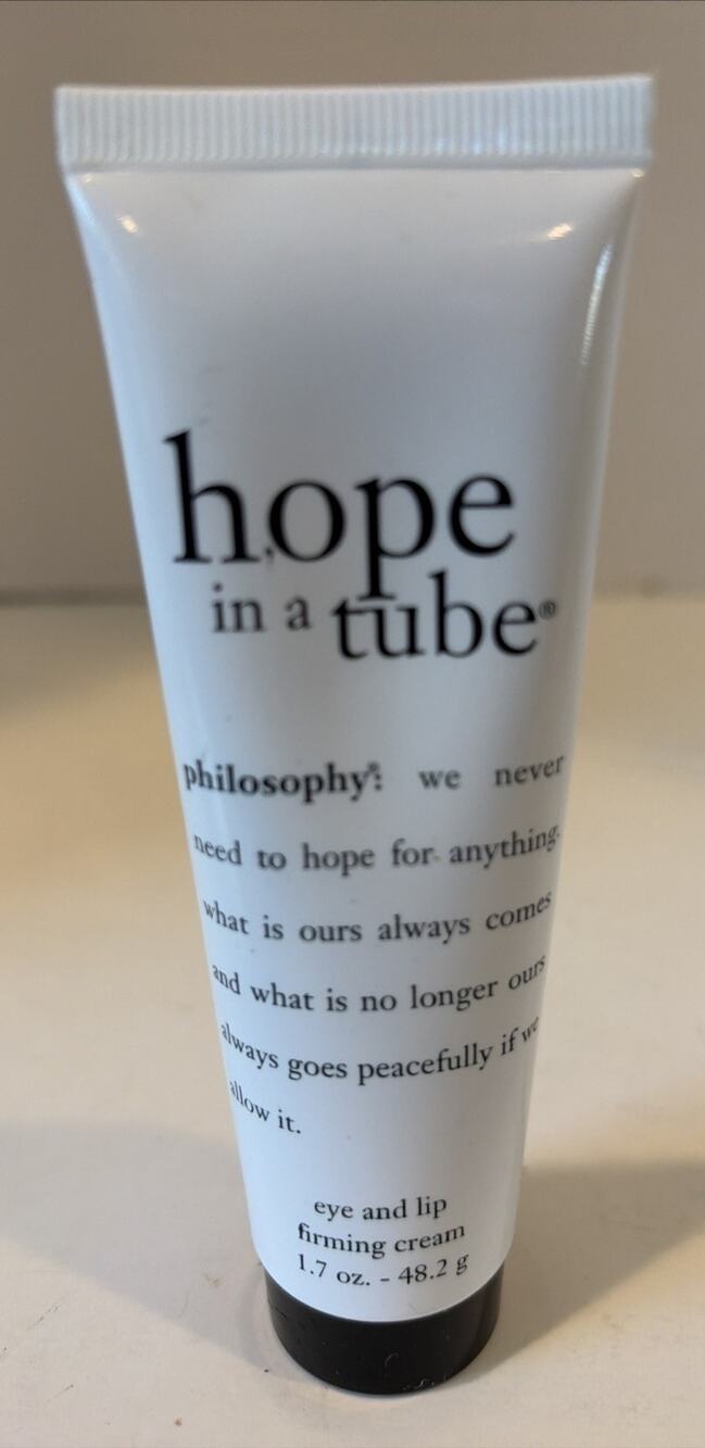 hope in a tube eye and lip firming cream 1.7 oz DISCONTINUED- sealed Philosophy